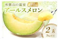 【産地直送】和歌山の温室アールスメロン2玉入り《先行予約》