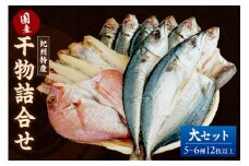 【1180】【国産】紀州特産干物詰合せ　大セット