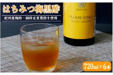 はちみつ梅黒酢（PLUM＆HONEY）720ml×6本 【プレミア和歌山認定品】 / 和歌山 田辺市 梅 はちみつ 紀州産梅酢 梅酢 玄麦黒酢 黒酢 梅エキス ヘルシードリンク 健康 クエン酸 アミノ酸 保存料不使用【mrs003-1】