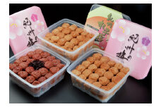 紀州南高梅３種セット 村っ子梅（塩分約８％）1.1kg×2個・梅フレッシュ（塩分約５％）1.1kg×2個・しそ漬梅（塩分11％）1.1kg 計5.5kg  / 田辺市 紀州南高梅 南高梅 梅干し 梅干 梅 うめ 肉厚 お米 おにぎり 焼酎 梅酒 健康 はちみつ入り しそ漬け 減塩 塩分控えめ ご飯のお供 セット 詰合せ【fuz004-1】