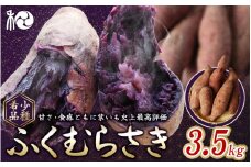 【2025年分予約】ふくむらさき (紫さつまいも)　3.5kg 【期間限定・先行予約・11月15日まで】※11月下旬～12月上旬頃に順次発送予定 / 希少品種 紫芋 サイズ混在 冬の味覚 旬 甘い 希少 田辺市 和歌山【ngm011-2】