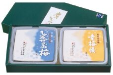 紀州南高梅 梅干２種セット計700ｇ（幸梅漬350g・しそかつお梅350g）  / 田辺市 紀州南高梅 南高梅 梅干し 梅干 梅 うめ 肉厚 お米 おにぎり 焼酎 梅酒 健康  しそ かつお はちみつ【ikm017】
