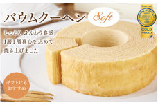 江久庵バウムクーヘン～Soft～ / 和歌山 田辺市 スイーツ バウムクーヘン 洋菓子 おやつ お祝い 贈答【ehs009-1】