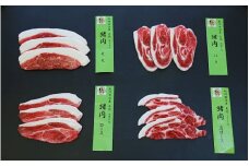 【4部位お試しセット】「紀州イノシシ肉」焼肉用セット / 田辺市 猪肉 イノシシ肉 イノシシ 焼き肉 食べ比べ お試し 紀州ジビエ ジビエ【kgs004-1】