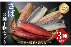 【干物セット】さば３種セット / 桜干 みりん干 開き 冷凍 魚介類 焼き魚 食べ比べ サバ 鯖 和歌山県 田辺市 【mst011-1】