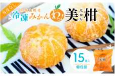 冷凍みかん 紀州産わっ！美柑セット 15個入 / 田辺市 温州みかん 冷凍みかん みかん 皮むき Sサイズ 2Sサイズ 個包装【kms020】