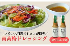 南高梅ドレッシング2本セット / 龍神村 野菜 サラダ 調味料 冷蔵 ギフト お取り寄せ 和歌山県 田辺市【mei001】