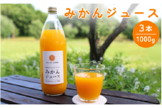 みかんジュース（温州みかんジュース・不知火ジュース） 3本セット / ミカンジュース 温州みかん 不知火 果汁100％ ストレート 柑橘 和歌山県 田辺市【ike001-1】