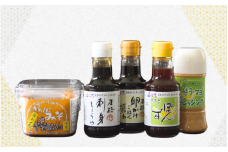 安吉のお試し詰め合わせセット（しょうゆ2種・しょうゆポン酢・ドレッシング・味噌） / セット 詰合せ ギフト 調味料 醤油 刺身 こいくち 柚子マヨ サラダ 和歌山県 田辺市【kyj025】