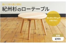 紀州スギのローテーブル / 和歌山 田辺市 龍神村 紀州杉 すぎ 木 天然木 家具 インテリア つくえ 机 勉強机 サイドテーブル 入学祝【gwo028-1】