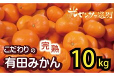 【2025年11月発送予約分】＼光センサー選別／農家直送 こだわりの完熟有田みかん 約10kg＋250g(傷み補償分) 【ご家庭用】 【11月発送】有機質肥料100% 有田みかん みかん ミカン 蜜柑 柑橘 果物 フルーツ 甘い 温州みかん 先行予約【nuk101-11】