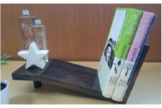 熟練の職人が作る こんな本棚見たことない！ 倒れないブックスタンド 本棚 インテリアにも【myv002】