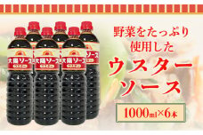 昔懐かし大陽ウスターソース1000ml×6本セット 深瀬昌洋商店 《90日以内に出荷予定(土日祝除く)》 和歌山県 紀の川市
