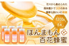 ほんまもん百花蜂蜜 1200g×6本 村上養蜂《90日以内に出荷予定(土日祝除く)》和歌山県 紀の川市