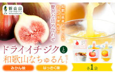 ドライイチジクとなちゅるん(みかん味・はっさく味)のセット 各1袋 有限会社柑香園 《30日以内に出荷予定(土日祝を除く)》 和歌山県 紀の川市 フルーツ 果物 柑橘 添加物不使用 ゼリー ドライフルーツ みかん はっさく イチジク いちじく 送料無料