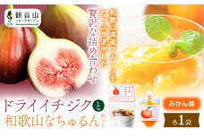 ドライイチジクとなちゅるん(みかん味)のセット 各1袋 有限会社柑香園 《30日以内に出荷予定(土日祝を除く)》 和歌山県 紀の川市 フルーツ 果物 柑橘 添加物不使用 ゼリー ドライフルーツ みかん イチジク いちじく 送料無料