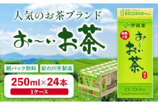 紀の川市産 紙パック飲料 おーいお茶 250ml×24本 1ケース 株式会社 伊藤園 《30日以内に出荷予定(土日祝除く)》 和歌山県 紀の川市 お茶 おーいお茶 緑茶 日本茶 送料無料