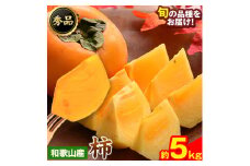 【先行予約】和歌山県産 和歌山県産 柿 秀品 約5kg 前商店《9月下旬-11月中旬頃出荷》柿 かき フルーツ スイーツ 果物 送料無料