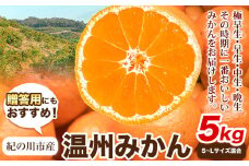 贈答用にもおすすめ 温州みかん 5kg (S～Lサイズ混合) 和田果樹園【先行予約】《2025年11月上旬-2026年2月上旬頃出荷》 和歌山県 紀の川市 みかん ミカン 果物 フルーツ 温州みかん 贈答用 送料無料
