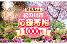 和歌山県 紀の川市 応援寄附 1口 1000円【返礼品なし】