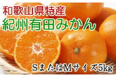 [秀品]和歌山有田みかん　5kg(SサイズまたはMサイズのいずれか) ※2025年11月中旬～2026年1月中旬頃より順次発送 / 果物 くだもの フルーツ 蜜柑 みかん 【tec833A】