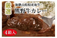 特選黒毛和牛 熊野牛カレー ４箱 【mtf102】