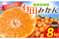 【2025年12月発送予約分】【家庭用】【農家直送】こだわりの有田みかん 約8kg＋250g(傷み補償分) 有機質肥料100% サイズ混合　【12月発送】※北海道・沖縄・離島配送不可【nuk100-12】