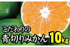  【2025年秋頃発送予約分】【農家直送】こだわりの青切りみかん 約10kg 有機質肥料100%　 サイズ混合　※2025年9月下旬より順次発送予定（お届け日指定不可）/ミカン 蜜柑 柑橘 フルーツ くだもの 果物 【nuk108D】