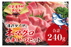 本マグロ（養殖）トロ＆赤身セット 240g 【12月26日～30日に発送】 / 高級 クロマグロ 中トロ 中とろ まぐろ マグロ 鮪 刺身 赤身 柵 じゃばらまぐろ 本マグロ 本鮪【nks113B-sg】