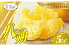 【先行予約】 八朔  5kg ※秀優混合【M～３Lサイズ混合】【2026年2月上旬から2026年4月中旬頃に順次発送】＜味好農園＞/ はっさく 八朔 ハッサク 柑橘 果物 フルーツ  みかん 美味しい ジューシー【agy022】