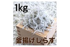 釜揚げしらす1kg(500g×2パック) / シラス 厳選 小分け 冷蔵便【dig012】