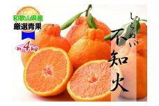 【香りさわやか】しらぬい(約４kg) 【2026年2月中旬～2026年3月下旬発送】