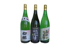 初桜お薦め　純米酒川上酒初桜＆純米吟醸高野山般若湯『聖』＆純米吟醸真田忍び1.8L3本セット