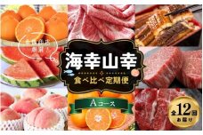 【魚鶴商店厳選！】人気の海幸山幸食べ比べ【定期便全12回】セットA【UT109】