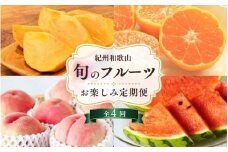 【6・8・10・12月 全4回】和歌山産 旬のフルーツ お楽しみ 定期便 【魚鶴商店】【UT108w】