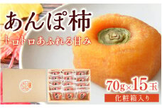 あんぽ柿 化粧箱 約70g×15玉 【注文確定後７日～10日程度で発送】【KG20】