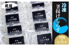 冷凍釜揚げしらす 約300g 【準備でき次第、順次発送いたします】【DN5】