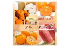 全6回定期便 偶数月のお届け★和歌山産フルーツ定期便（ポンカン・カラマンダリン・すいか・梨・たねなし柿・有田みかん）