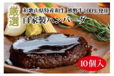 熊野牛 自家製ハンバーグ 10個入り【MT11】