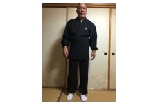 作務衣（春・夏・秋用）【クロ・LLサイズ】