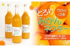 とろり　みかんネクター720ml×3本［IKE226］