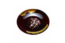 7.5寸 菓子鉢 溜 金雲さくら【YG67】