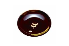 7.5寸 菓子鉢 溜 金雲昇鶴【YG68】