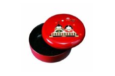 5.5寸 菓子器 朱 招福雛【YG93】