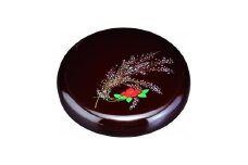 6.0寸 菓子器 溜 雪小町【YG95】