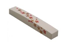 紀州漆器 文鎮 ペーパーウェイト 長型 白 桜【YG148】