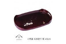 小判盆 玉虫塗 桜 45cm【YG241】