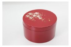 紀州漆器　ボンボニエール　朱　桜さくら【NT7】