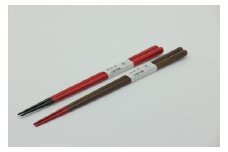 日展作家　紀州漆器伝統工芸士　林克彦作　夫婦箸　さくら（手塗りうるし）【NT6】