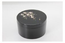 紀州漆器　ボンボニエール　黒　桜さくら【NT8】